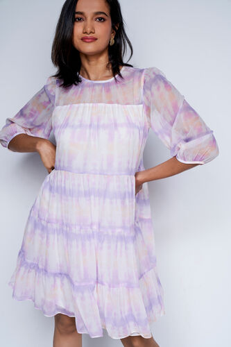 Tie-Dye Purple Dress, Purple, image 2